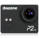 Dazzne P2 2 Inch 1080P Sports DV Action Camcorder with 130 Degree Wide Angle Lens Support 64GB SD Card