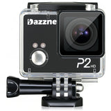 Dazzne P2 2 Inch 1080P Sports DV Action Camcorder with 130 Degree Wide Angle Lens Support 64GB SD Card