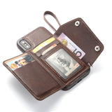 Bakeey Classic PU Leather Wallet Card Slots Bracket Case for iPhone X