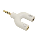 U Shaped Earphone Splitter Deconcentrator 3.5mm Audio Converter for Music Sharing