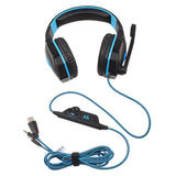 EACH G4000 Pro Gaming Headset Stereo Sound 2.2M Wired Headphone Noise Reduction with Microphone for Computer Tablet PC
