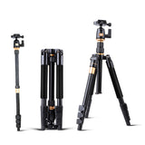 QZSD Q555 55.5 Inches Aluminium Alloy Camera Video Tripod Monopod with Quick Release Plate