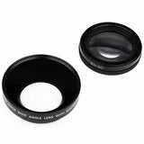 2-in-1 72MM 0.43X Wide Angle Macro Camera Lens with Two Cap