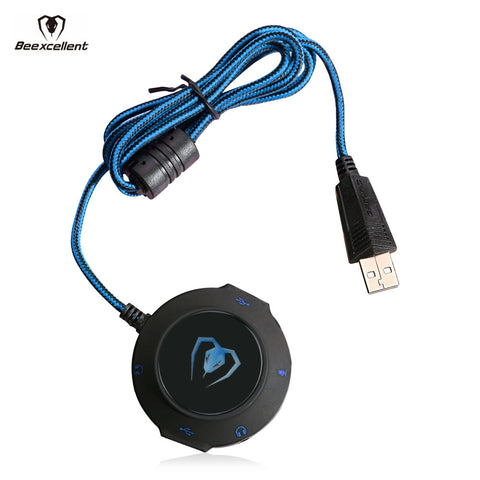 Beexcellent GM - 280 Portable USB Sound Adapter Card / Hub