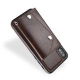 Bakeey Classic PU Leather Wallet Card Slots Bracket Case for iPhone X