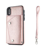 Bakeey Classic PU Leather Wallet Card Slots Bracket Case for iPhone X