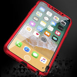 Bakeey 360º Full Body Front & Back Silicone Case With Tempered Glass Film For iPhone X