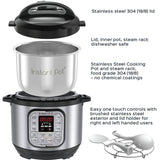 Instant Pot DUO60 6 Qt 7-in-1 Multi-Use Programmable Pressure Cooker, Slow Cooker, Rice Cooker, Steamer, Sauté, Yogurt Maker and Warmer