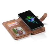 Caseme Magnetic Detachable Zipper Wallet Card Slot Pocket Case For iPhone X