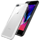 Bakeey™ Tempered Glass Back Cover TPU Frame Protective Case for iPhone X/7/8 Plus