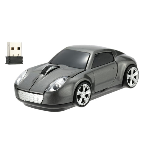 2.4GHz Wireless Mouse/Mice Racing Car Shaped Optical USB Mouse 3D Buttons 1000 DPI/CPI Computer Gaming Mouse for PC Laptop Gamer