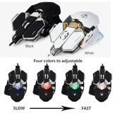 LUOM G10 RGB Gaming Mouse USB Wired 9 Buttons 4 Colors Backlight 4000 Adjustable DPI Optical Gamer mouse Computer desktop Mice