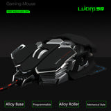 LUOM G10 RGB Gaming Mouse USB Wired 9 Buttons 4 Colors Backlight 4000 Adjustable DPI Optical Gamer mouse Computer desktop Mice