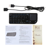 Rii Mini Wireless Keyboard Air Mouse Keyboards 2.4G Handheld Touchpad gaming keyboard for phone smart tv box android smartphones