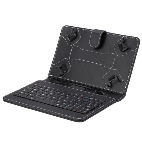 Folding Foldable Folio Magnetic PU Leather Case Cover Stand Holder with Keyboard Stylus Pen for Android 7/8 Inch Tablet