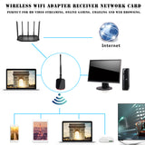 Computer WiFi Adapter 150Mbps Mini USB WiFi Receiver Wireless Network Card with 5dBi Antenna Support 802.11 b/g/n for PC Desktop