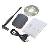 Computer WiFi Adapter 150Mbps Mini USB WiFi Receiver Wireless Network Card with 5dBi Antenna Support 802.11 b/g/n for PC Desktop