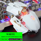 LUOM G10 RGB Gaming Mouse USB Wired 9 Buttons 4 Colors Backlight 4000 Adjustable DPI Optical Gamer mouse Computer desktop Mice