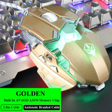LUOM G10 RGB Gaming Mouse USB Wired 9 Buttons 4 Colors Backlight 4000 Adjustable DPI Optical Gamer mouse Computer desktop Mice