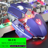 LUOM G10 RGB Gaming Mouse USB Wired 9 Buttons 4 Colors Backlight 4000 Adjustable DPI Optical Gamer mouse Computer desktop Mice