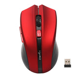 HXSJ Ergonomic Optical Office 2.4G Wireless Gaming Mouse Mice Adjustable 2400 DPI with 6 Buttons for Laptop PC Notebook Computer