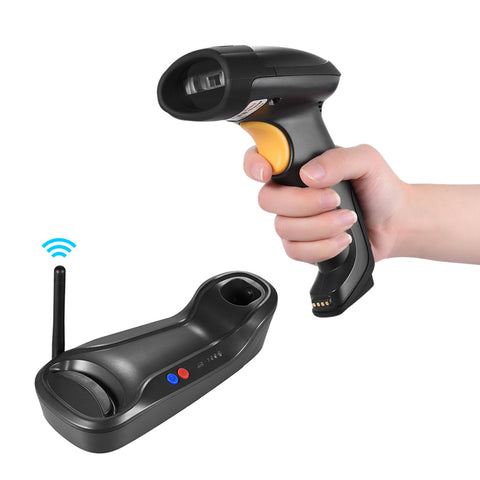 2.4G 2D Wireless Barcode Scanner Bar Code Reader Laser Handheld Portable Scanner Film with USB for Supermarket