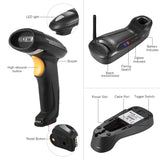 2.4G 2D Wireless Barcode Scanner Bar Code Reader Laser Handheld Portable Scanner Film with USB for Supermarket