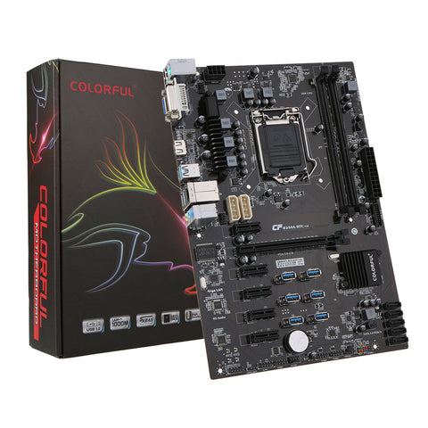 Colorful C.B250A-BTC V20 Motherboard Systemboard for Intel B250/LGA1151 Socket Processor DDR4 SATA3 ATX Mainboard for Desktop