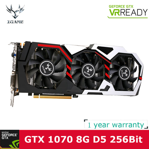NVIDIA GeForce GTX iGame 1070 GPU Graphics card 8GB GDDR5 256bit PCI-E X16 3.0 Gaming Video Card Graphics Card gtx1070