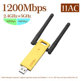 USB3.0 AC 1200Mbps Wireless Dual Band USB Adapter Wireless Network WiFi Adapter 2.4 / 5.0GHz Etherne Antenna for Laptop Desktop