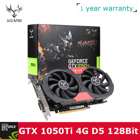 Colorful NVIDIA GeForce GTX 1050Ti 1050 ti GPU 4GB GDDR5 128bit Gaming Video Graphics Cards For Desktop Computer than 960 750Ti