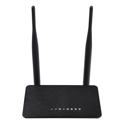WD-608U 300Mbps Wireless WiFi Router Repeater Access Point Range Extender 802.11N Dual Antennas Black EU US Plug