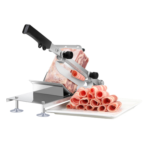 Automatic Feed Meat Lamb Slicer Home Manual Meat Machine Commercial Fat Cattle Mutton Roll Frozen Meat Grinder Planing Machine